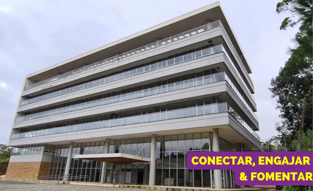 Fachada do prédio do Centro Regional de Inovação em Itajaí, sede do Elume Park